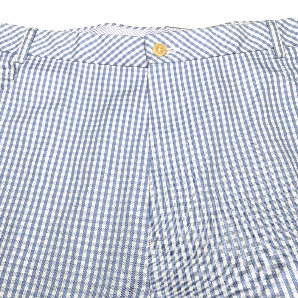 NOS Ermenegildo Soft Pant (36x37 Unhemmed) Flat Front Gingham Plaid Quiet Luxury
